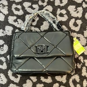 Badgley Mischka Small Quilted Studded Bag - NWT
